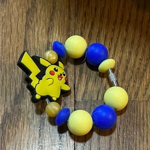 New Pokémon Pikachu handmade Beaded tumbler Stanley cup handle charm accessory